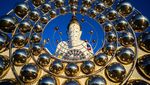 Keindahan Lima Patung Buddha di Puncak Thailand