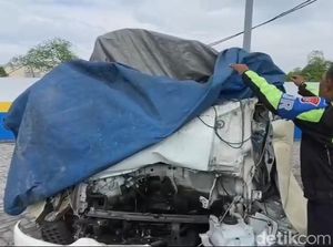 Polisi Ungkap Penyebab Laka Pikap Sayur Tewaskan 3 Orang di Tol Gempas