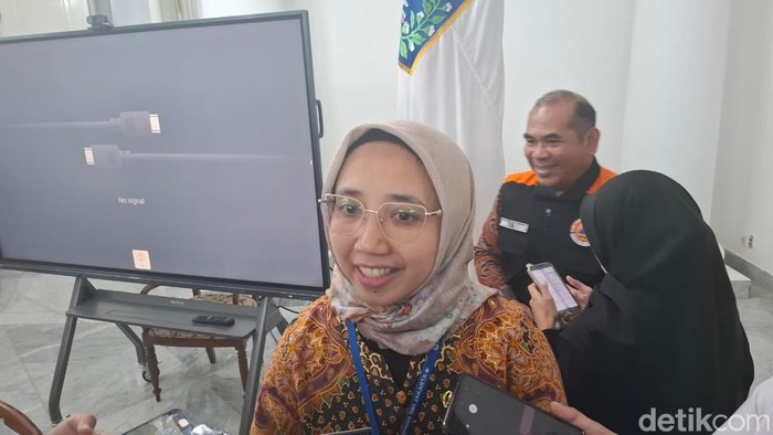 Plt Kepala Dinas Sumber Daya Air (SDA) DKI Jakarta, Ika Agustin (Brigitta Belia/detikcom)