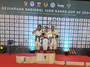 Polwan Polres Gresik Sabet Perunggu di Kejurnas Judo Kasad Cup XV 2024