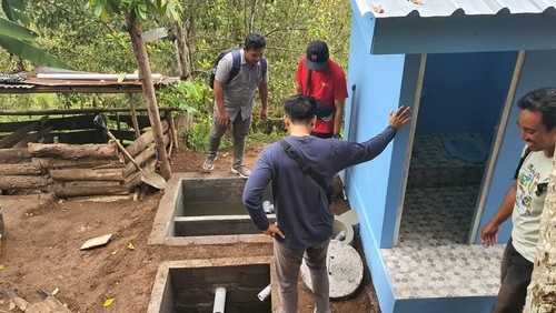 Potret jamban bantuan pemerintah di Buleleng, Bali, Selasa (17/12/2024).