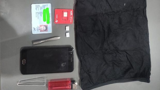 AS, spesialis pencuri motor di parkiran minimarket Surabaya Selatan yang telah diringkus polisi.
