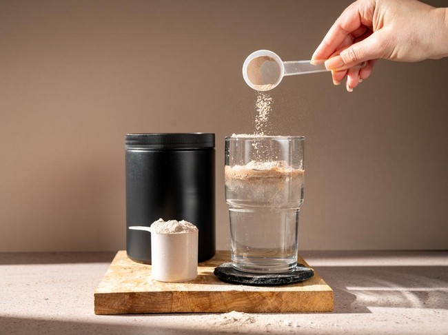 Ilustrasi Protein Bubuk