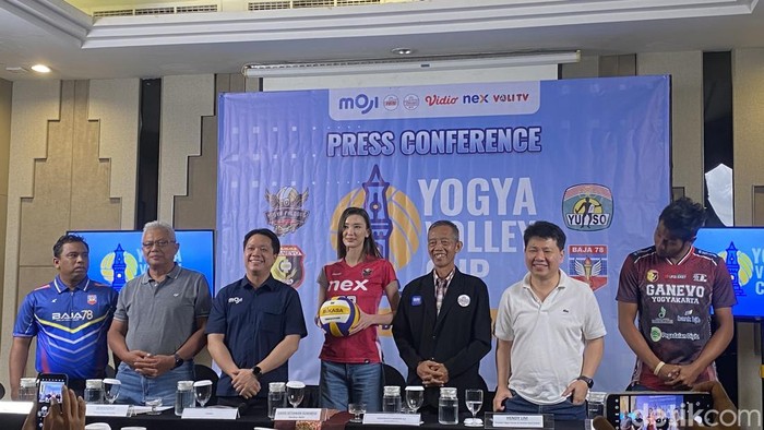 Jumpa pers Yogya Volley Cup 2024 di daerah Mantrijeton, Kota Jogja, Rabu (18/12/2024).