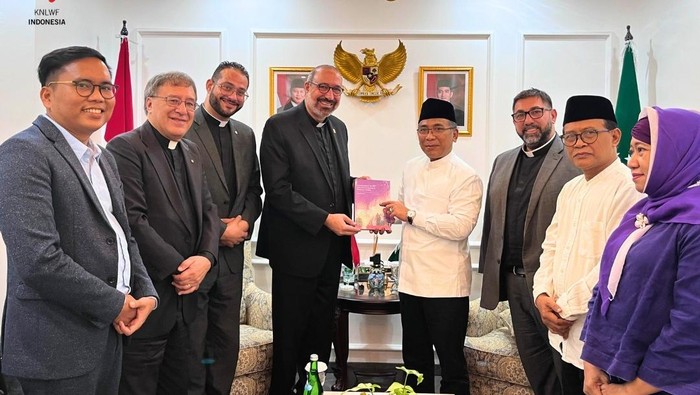 Keterangan foto: KNLWF Indonesia dialog dengan Ketum PBNU beberapa waktu lalu (Dok. Istimewa)
