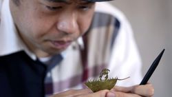 Kreatif! Seniman Jepang Bikin Karya Seni dari Mengukir Daun Kreatif! Seniman Jepang Bikin Karya Seni dari Mengukir Daun