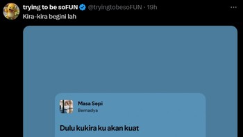 Semangat, semoga rezekinya makin mengalir ya di 2025! Foto: X/tryingtobesoFUN