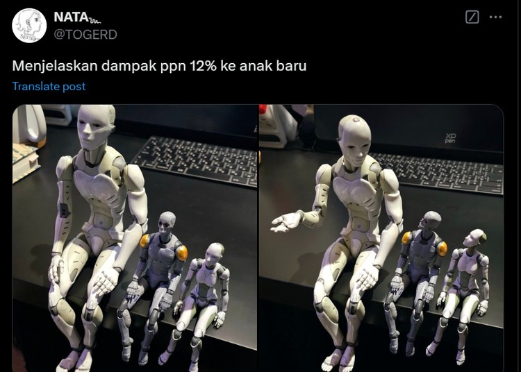 Meme Netizen Pajak 12% Mulai 2025, Semangat Gaes! Awal 2025, Pajak Pertambahan Nilai (PPN) akan naik dari 11% menjadi 12%.