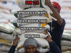 Meme Netizen Pajak 12% Mulai 2025, Semangat Gaes!