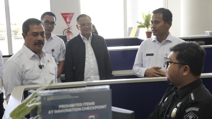 Menteri Imigrasi dan Pemasyarakatan (Imipas) Agus Andrianto saat kunker di Kota Medan. (dok Imigrasi)