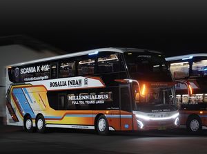 Bus Tingkat Baru PO Rosalia Indah Meluncur: Pakai Bodi Jetbus 5, Sasis Scania