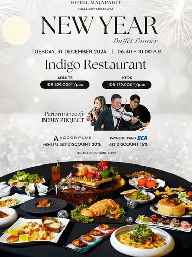 Poster Acara Akhir tahun hotel Surabaya