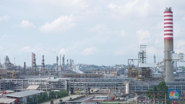 PT Pertamina (Persero) menyampaikan proyek Refinery Development Master Plan (RDMP) Balikpapan yang akan menjadi kilang paling modern di Indonesia ini ditargetkan selesai pada 2025 mendatang. (CNBC Indonesia/Adiandono)