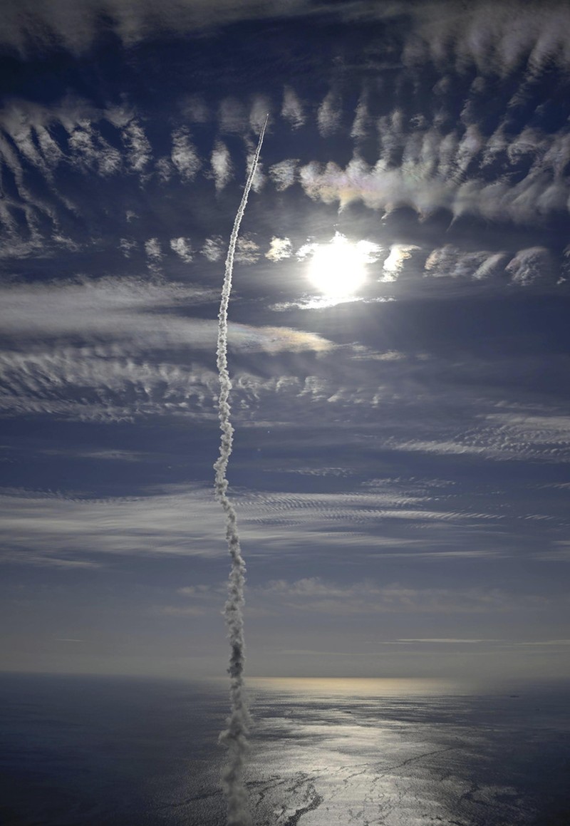 The Kairos No. 2 rocket, a Japanese commercial rocket carrying a set of satellites, is launched from Space Port Kii in Kushimoto town, western  Japan Wednesday, Dec. 18, 2024. (Kyodo News via AP)