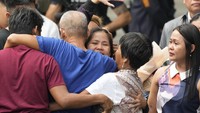 Mary Jane tampak telah bertemu dengan keluarganya setelah tiba di Lembaga Pemasyarakatan Perempuan pada Rabu pagi.