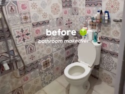 Viral Transformasi Interior Kamar Mandi ala Gen Z, Jadi Estetis Gaya Memphis