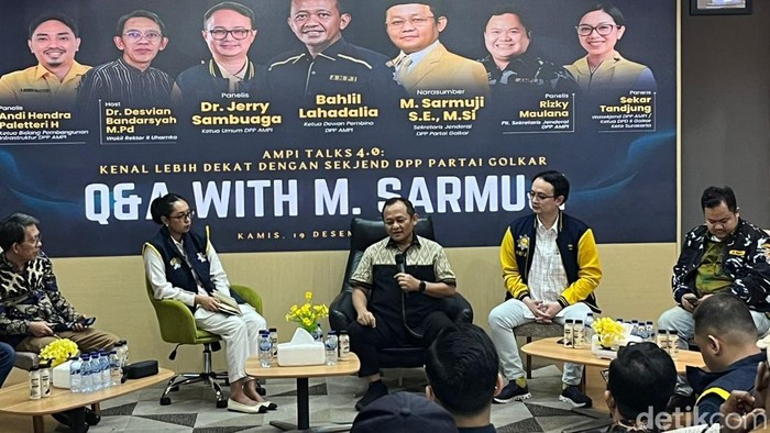 AMPI Talks 4.0: Kenal lebih dekat dengan Sekjen DPP Golkar. (Anggi Muliawati/detikcom)
