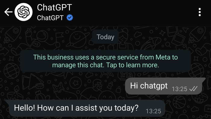Chatting dengan ChatGPT di WhatsApp