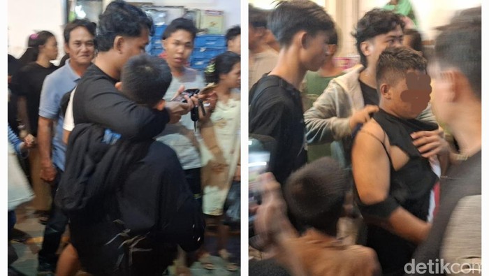 Dua remaja di Lubuklinggau diamuk massa setelah diduga mencoba mencuri barang di depan minimarket.