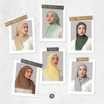 Hijab bahan paris menjadi favorit sepanjang tahun 2024.