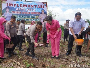 Polres Pasuruan Wujudkan Ketahanan Pangan Lewat Kampung Pekarangan Bergizi