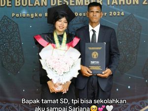 Kisahnya Viral, Mahasiswi Ini Bangga Bisa Lulus Berkat Perjuangan Ayahnya Jualan Tas