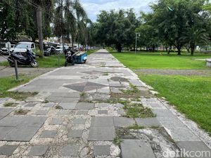 Miris! Kondisi Taman Pesona Pangandaran Kusam dan Berbau Tak Sedap