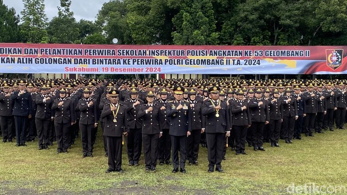 Pelantikan Perwira Polri di Setukpa Sukabumi