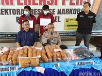 Polda Sumsel Amankan 50 Kg Sabu dalam 2 Karung Putih, Diduga Asal Iran