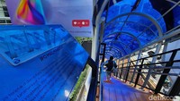 JPO dilengkapi lift dan CCTV.