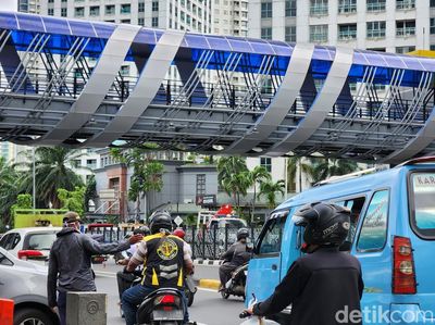 Potret JPO Mas Mansyur yang Desainnya Terinspirasi Petani Karet