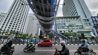 Pemerintah Provinsi Jakarta menyelesaikan pembangunan jembatan penyeberangan orang (JPO) Mas Mansyur sepanjang 39,6 meter.