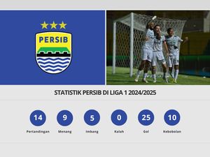 Infografis Statistik Persib Bandung di Liga 1 2024/2025