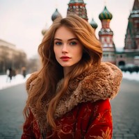 RusiaWanita Rusia sering disebut yang paling cantik di dunia. Begini penampilan yang dianggap sempurna di sana yakni rambut merah dan bibir merah.Foto: Dok. Spencer Althouse / Midjourney