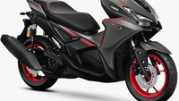 Sementara untuk varian tertingginya, Aerox Alpha Turbo Ultimate, juga ditawarkan dalam satu pilihan warna matte dark grey. Harga untuk varian tertinggi ini mencapai Rp 41.730.000. Foto: Dok. Yamaha Indonesia Motor Manufacturing (YIMM)