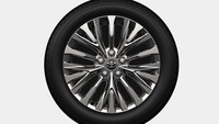 Lebih spesifik lagi, model PHEV hadir dengan velg aluminum berukuran 19 inch dengan cat sputtering silver yang menonjolkan keanggunan. Foto: Dok. Toyota Global