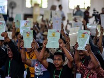 Antusias Warga Serang Terima Sertifikat Tanah