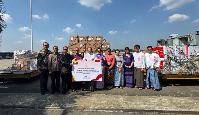 Bantuan vaksin polio untuk Myanmar