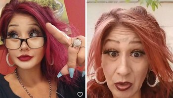 Foto profil di medsos vs kenyataan. Foto: Demilked