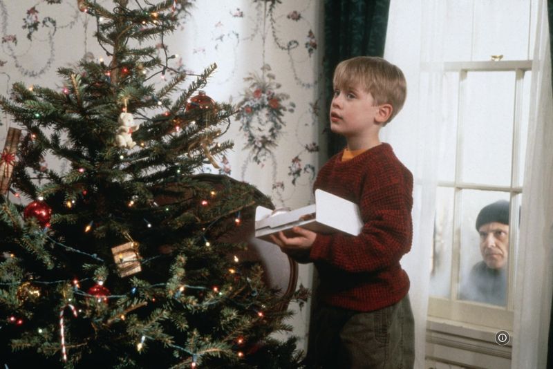 Cuplikan adegan dalam film Home Alone (1990).