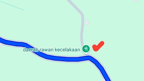 Tangkapan layar Google Maps jalur Tigawasa-Lovina. (Tangkapan layar)