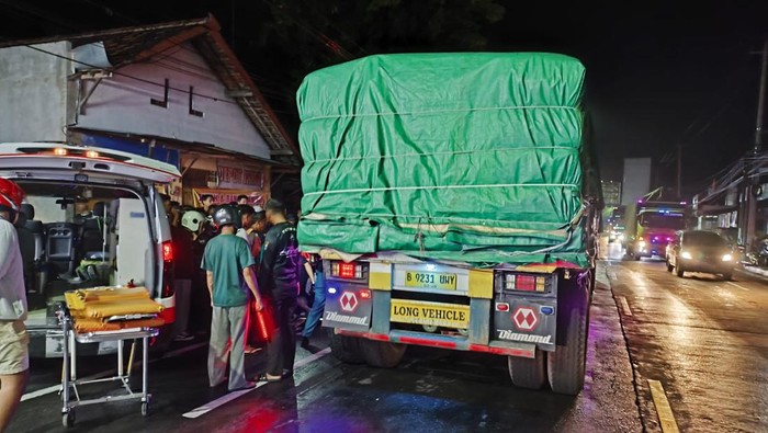 Kondisi truk yang terlibat kecelakaan di Kulon Progo, Kamis (19/12/2024).