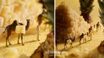Kreatif! 10 Potret Miniatur Ini Menggunakan Latar Makanan