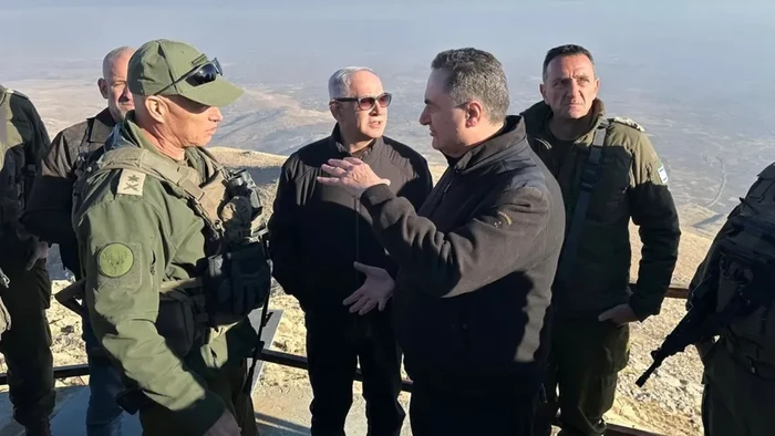 Netanyahu di Gunung HermonNetanyahu di Gunung Hermon