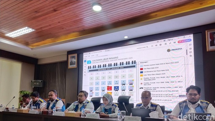 Pemaparan kesiapan Jasa Marga jelang libur Nataru 2025.