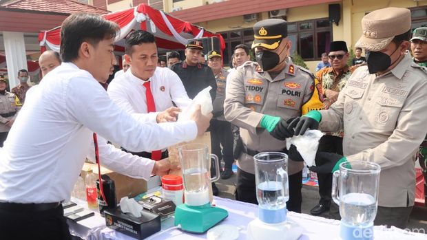 Pemusnahan barang bukti Polres Pasuruan