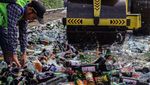 Jelang Nataru, Belasan Ribu Botol Miras Dimusnahkan di Bogor