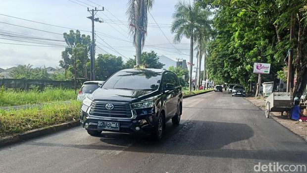 Penampakan Jalan Opi Jakabaring yang kini mulus setelah diperbaiki.