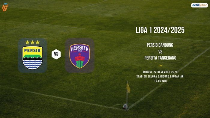Persib Bandung vs Persita Tangerang.