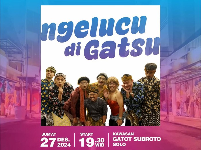 Poster acara 12 tahoen OWAH Gerr Band, Ngelucu di Gatsu (Rejeki Wis Ono Sing Ngatur).